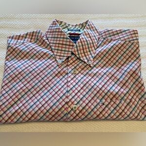Tommy Hilfiger Men's Short Sleeve Plaid Shirt